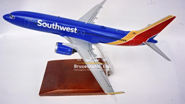 Model of Boeing 737 MAX with detailed craftsmanship.